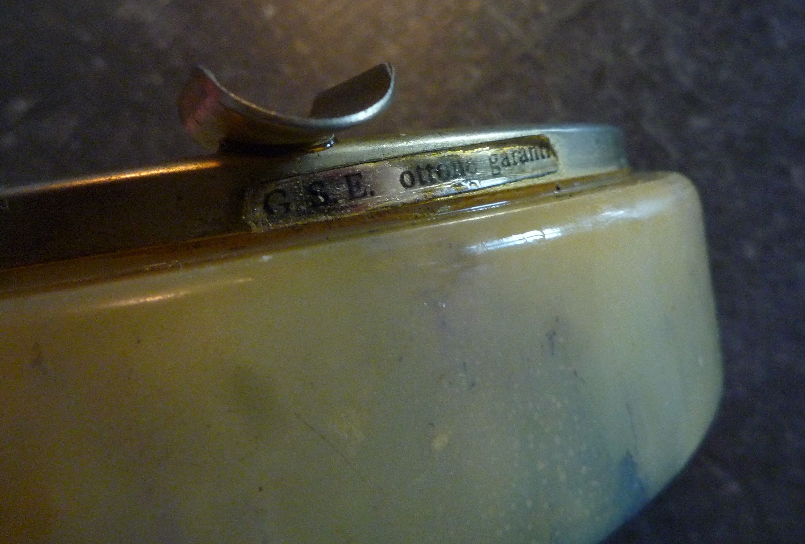 Alabaster and brass ashtray, Genuine Alabaster, vintage Italian circa 1960