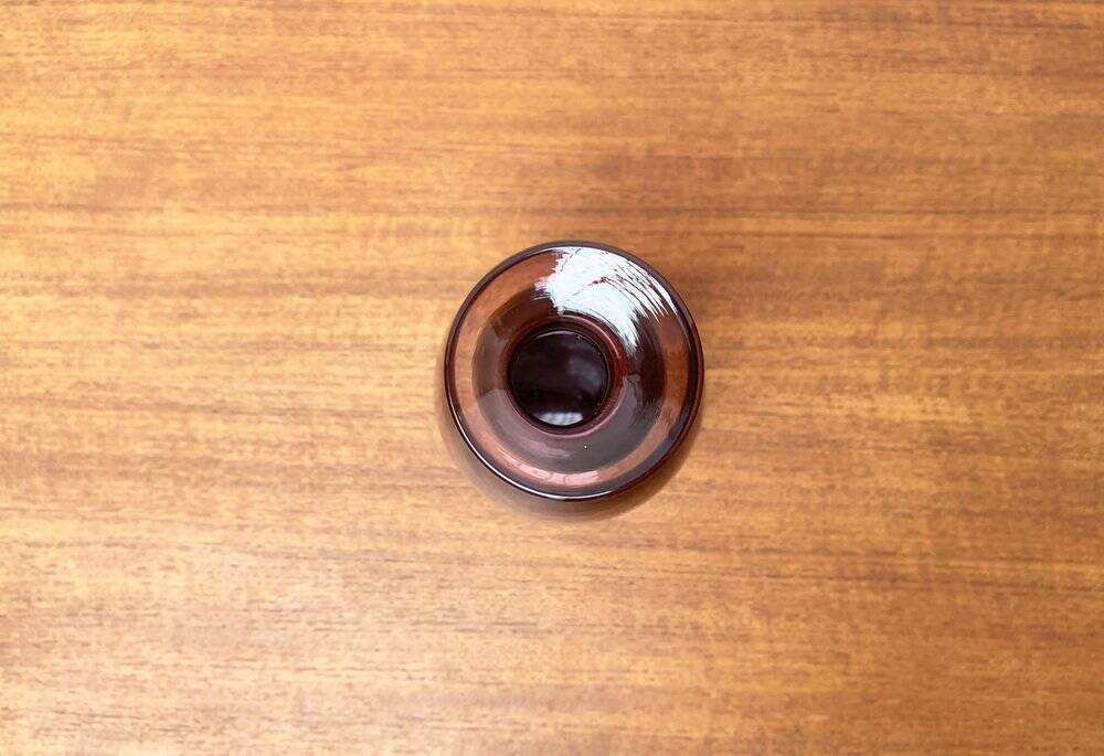 Mid-century Danish glass bottle vase, 1960s.