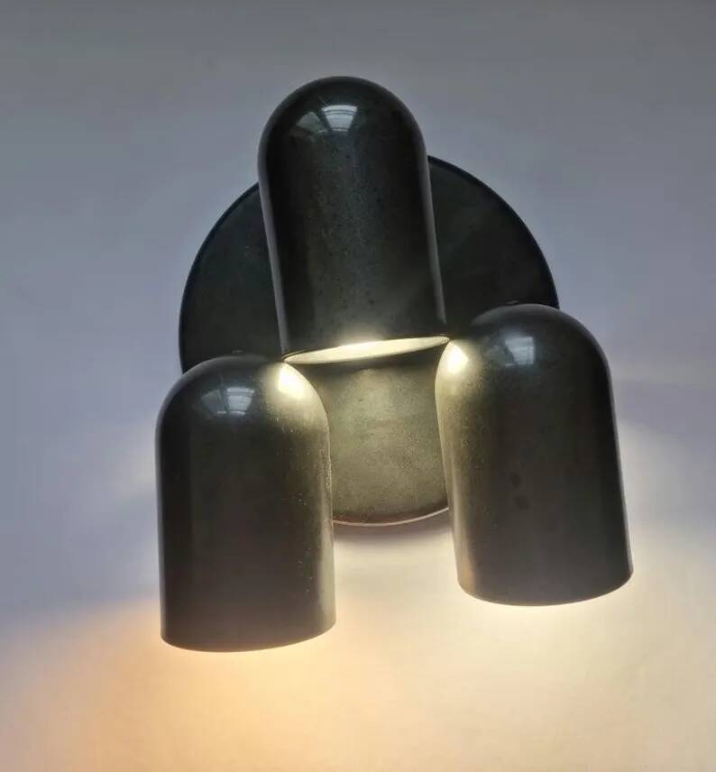Lampe murale ou de plafond ajustable de style mid-century Space Age, plafonnier, Allemagne, 1970