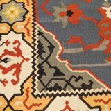Balkan Kilim Runner Rug, Handmade Flatweave Carpet for Entryway 210 × 95 cm