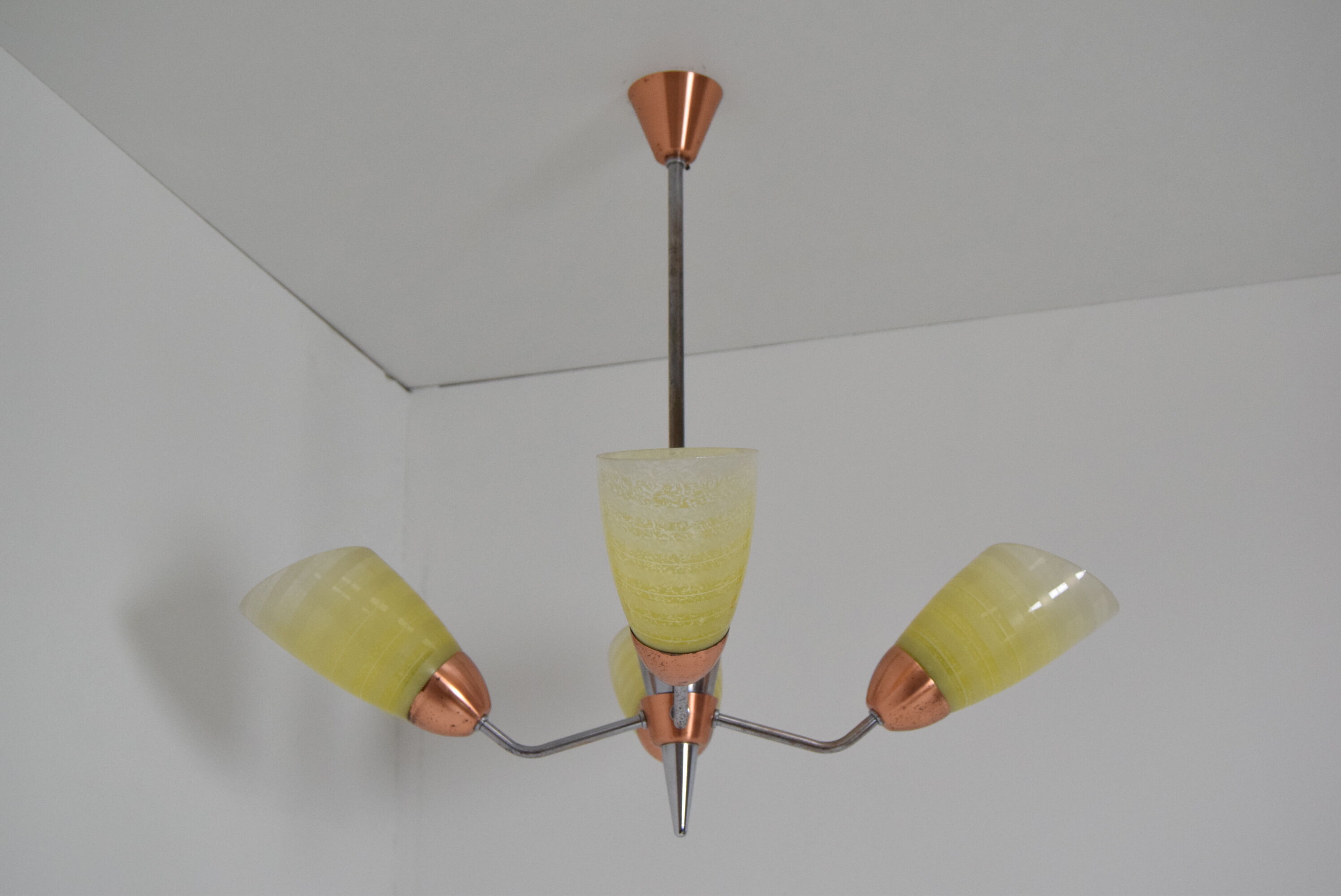Mid-Century Chandelier by Drukov, 1960‘s.