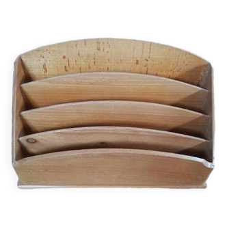 Wooden mail sorter