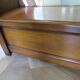 Rare entrance bench - Old chest bench - toy chest - oak color