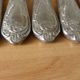 5 vintage silver metal knives with stainless steel blade 240514