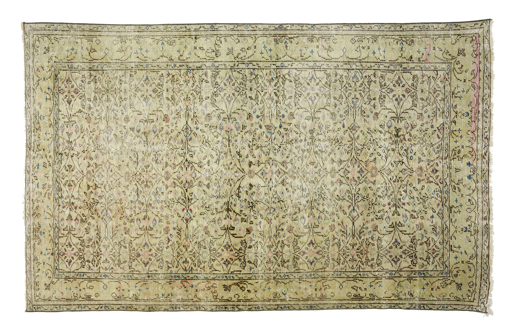 Anatolian handmade vintage rug 270 cm x 168 cm