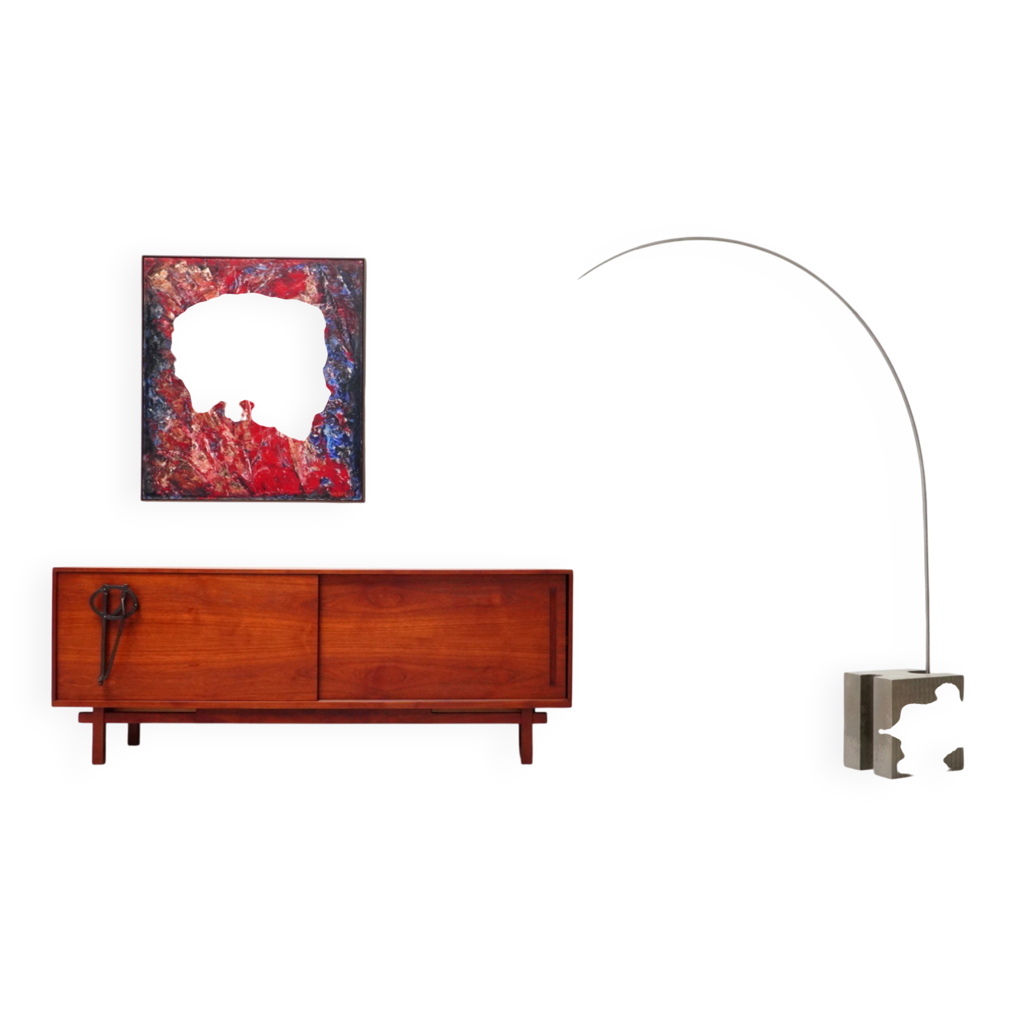 Jean Batenburg, Sideboard with Émile Souply Handle