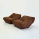 Fauteuils lounge Papillon de Guido Maria Rosati pour Giovannetti en marron rouille