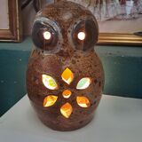 Owl night lamp in sandstone Guy Baudat
