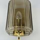 1960s/70s Wall Lamp Glashütte Limburg Germany Glass & Metal Age Design