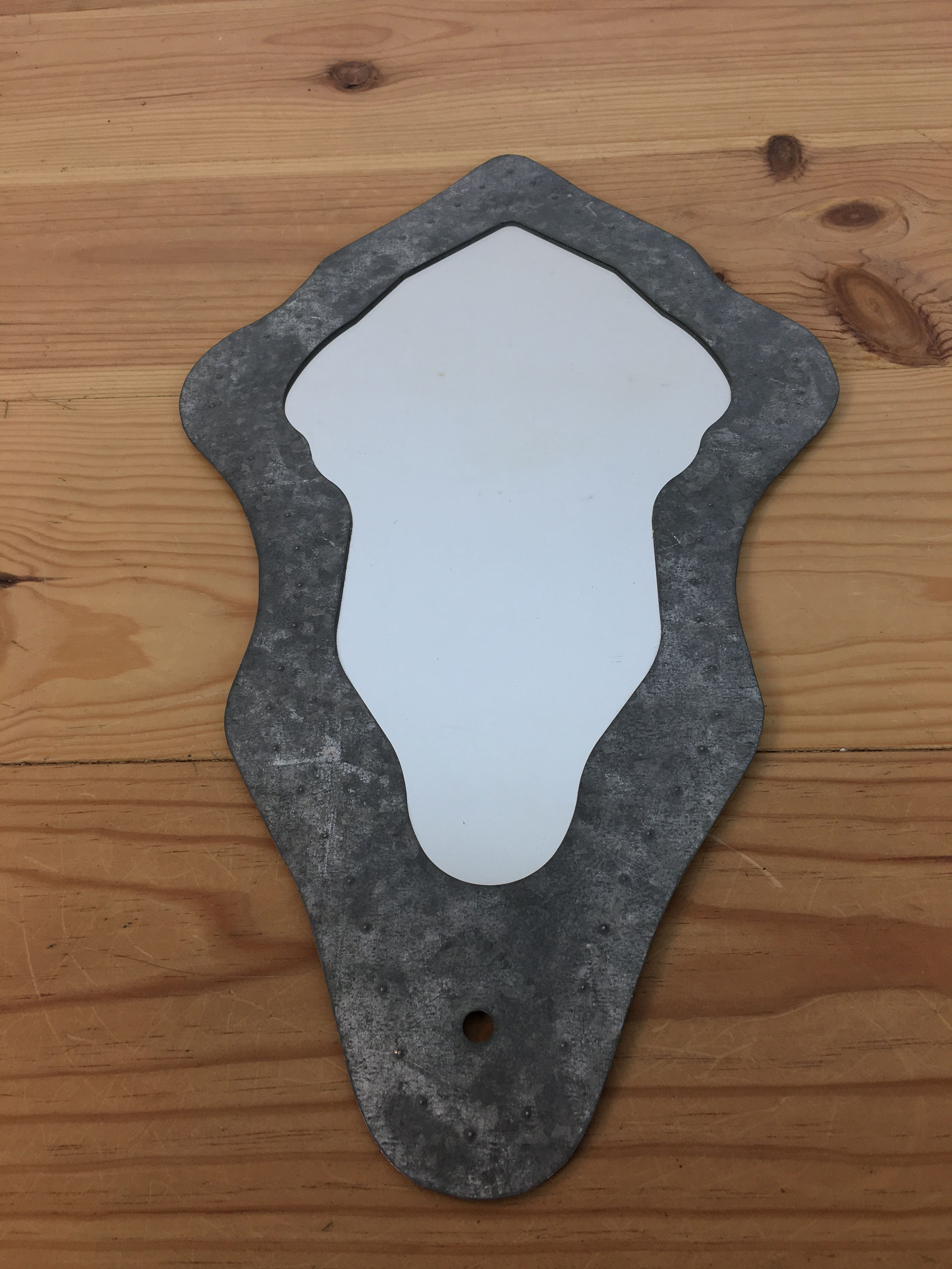 Mirror deco in galva 48 x 27 cm, industrial style