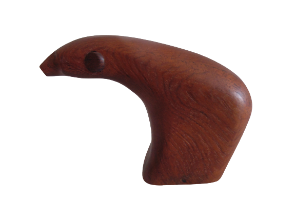 polar bear wood denmark signed lev kari paper press