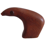 polar bear wood denmark signed lev kari paper press