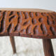 Massive wooden milking stool