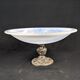Coupelle centre de table verre opalin bleu