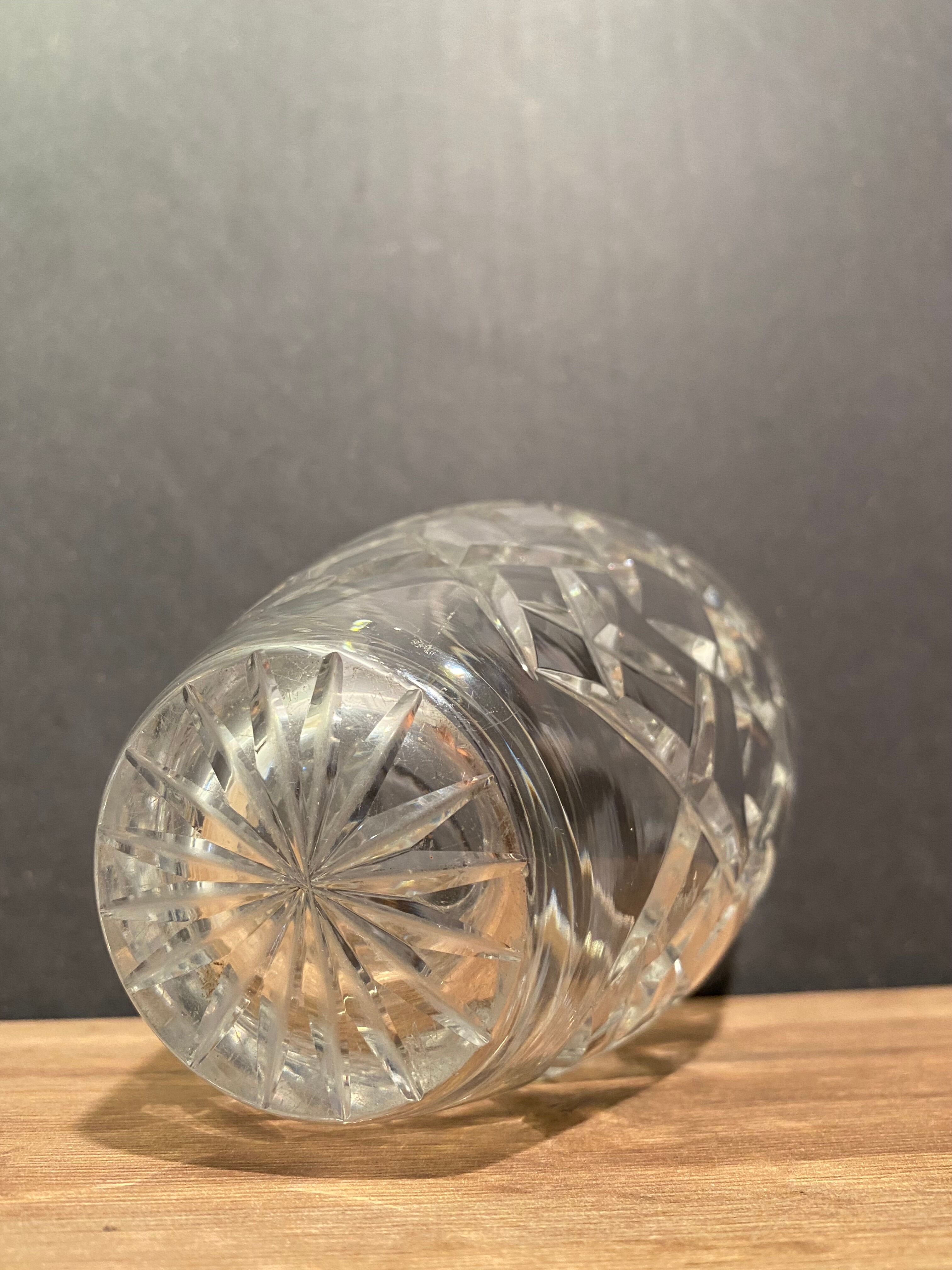 Carved crystal vase, Saint Louis, Baccarat, Bohemia