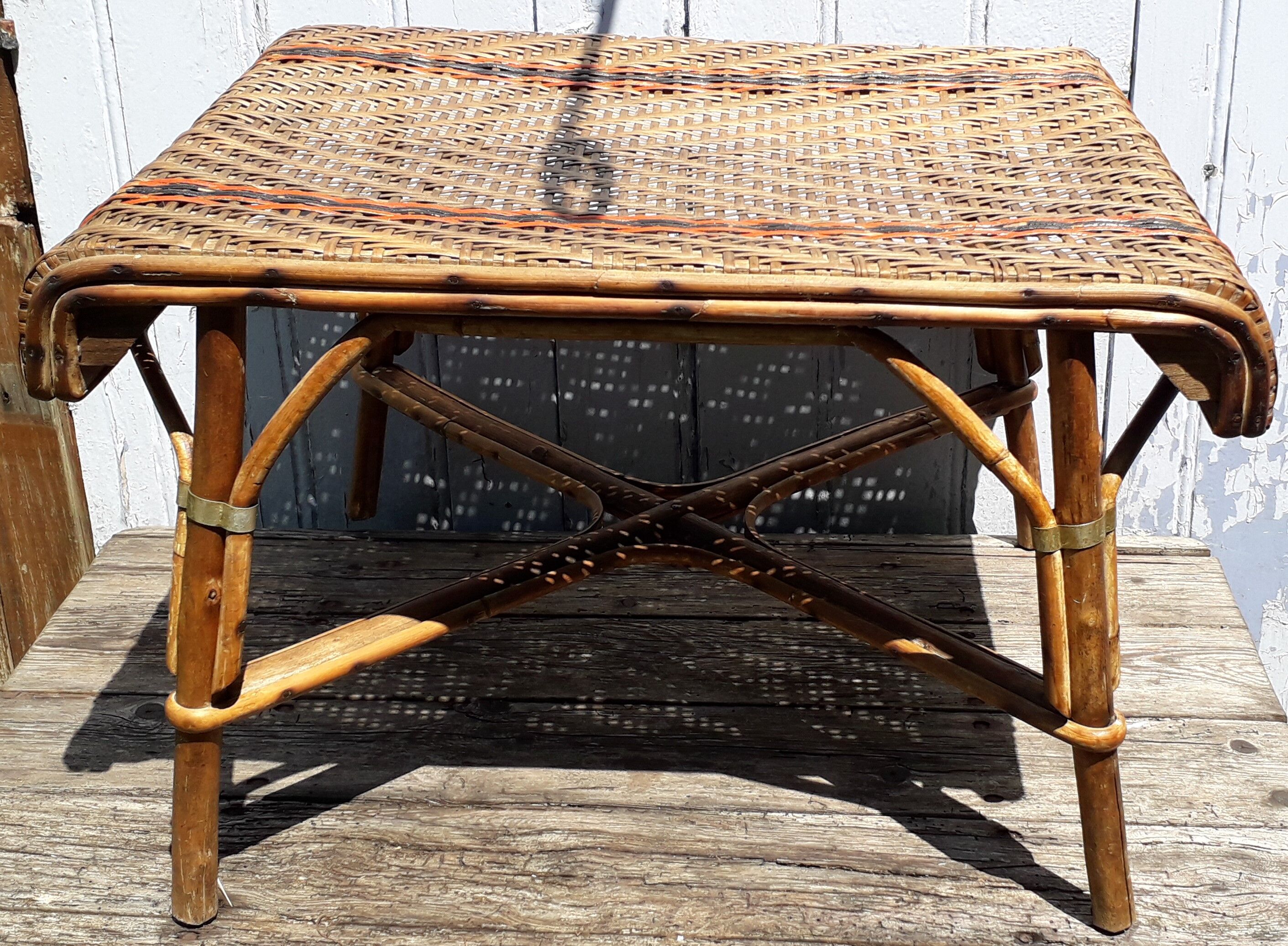 Rattan coffee table