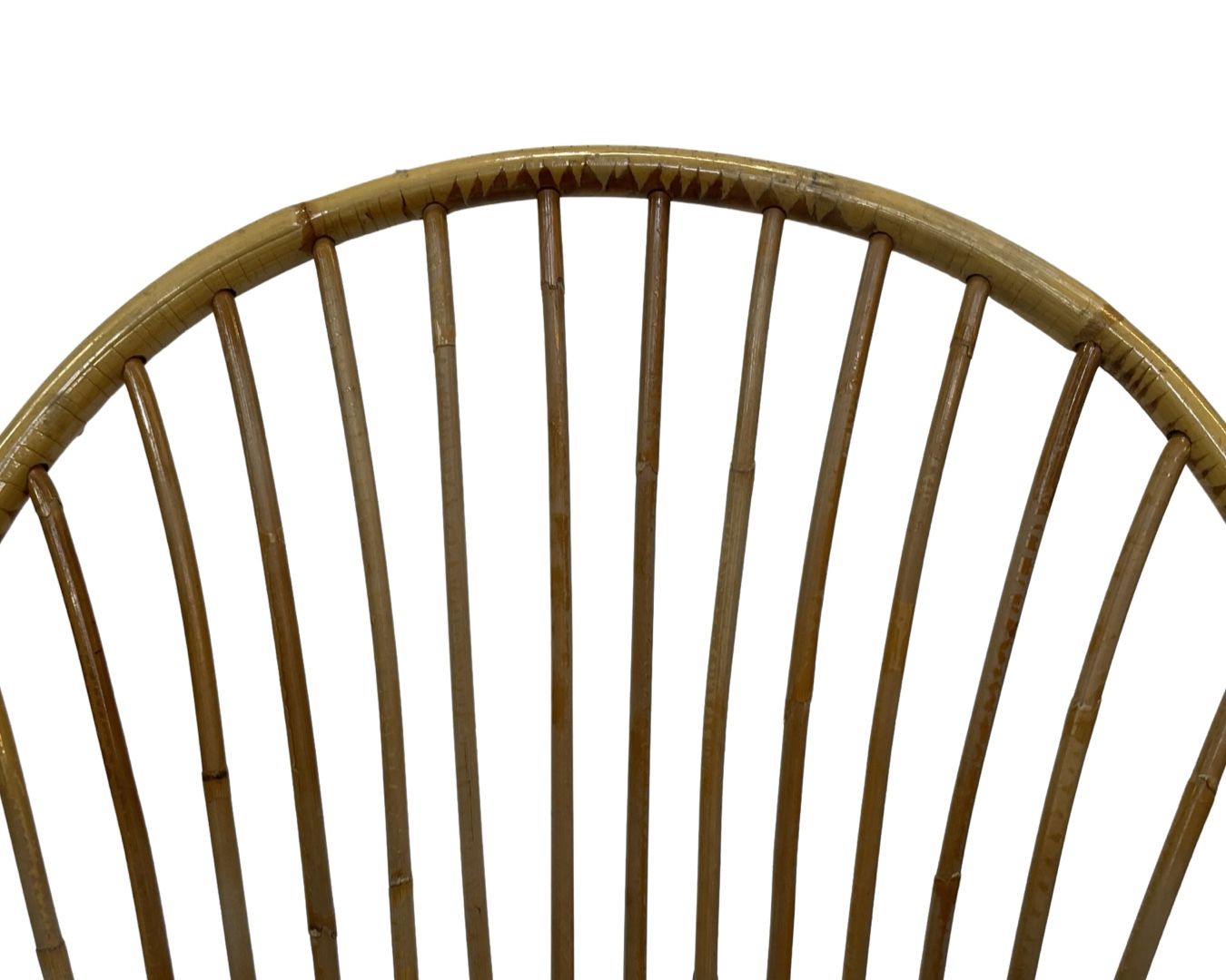 Vintage Dirk van Sliedregt Rohe Noordwolde rattan rocking chair