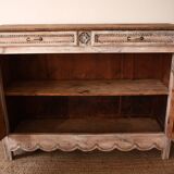 Patinated and sculpted buffet