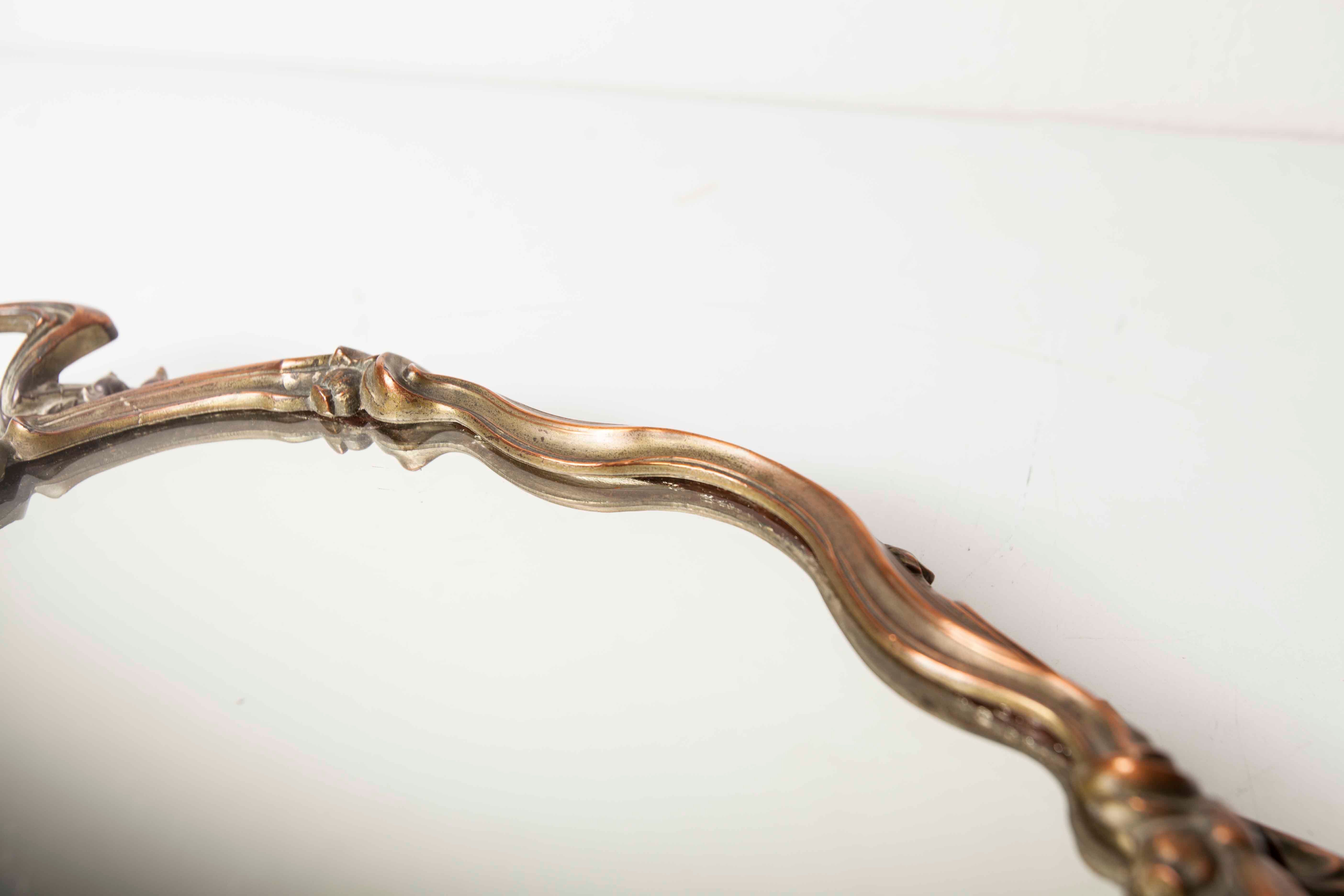 Plateau miroir bronze 1930