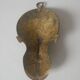 Brass mask wall sculpture African art handmade ethnic tribal decorative object