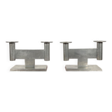 Minimalist chandelier model 551 in German tin by Karl Raichle for Meersburg, 1930s, set of 2.