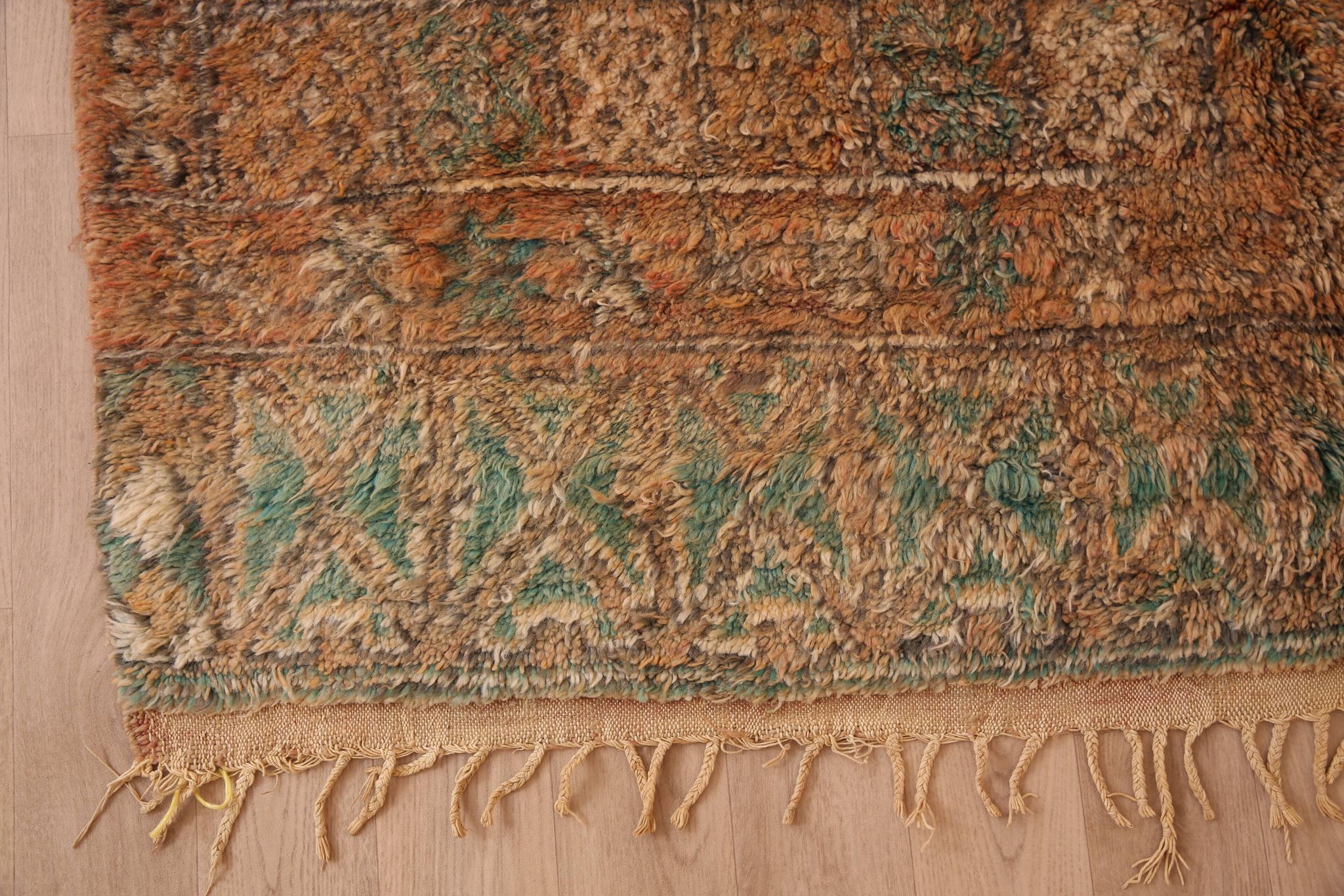 Peach Vintage Moroccan Rug 178 x 264 cm, Berber Wool Rug, Handmade Boho Rug