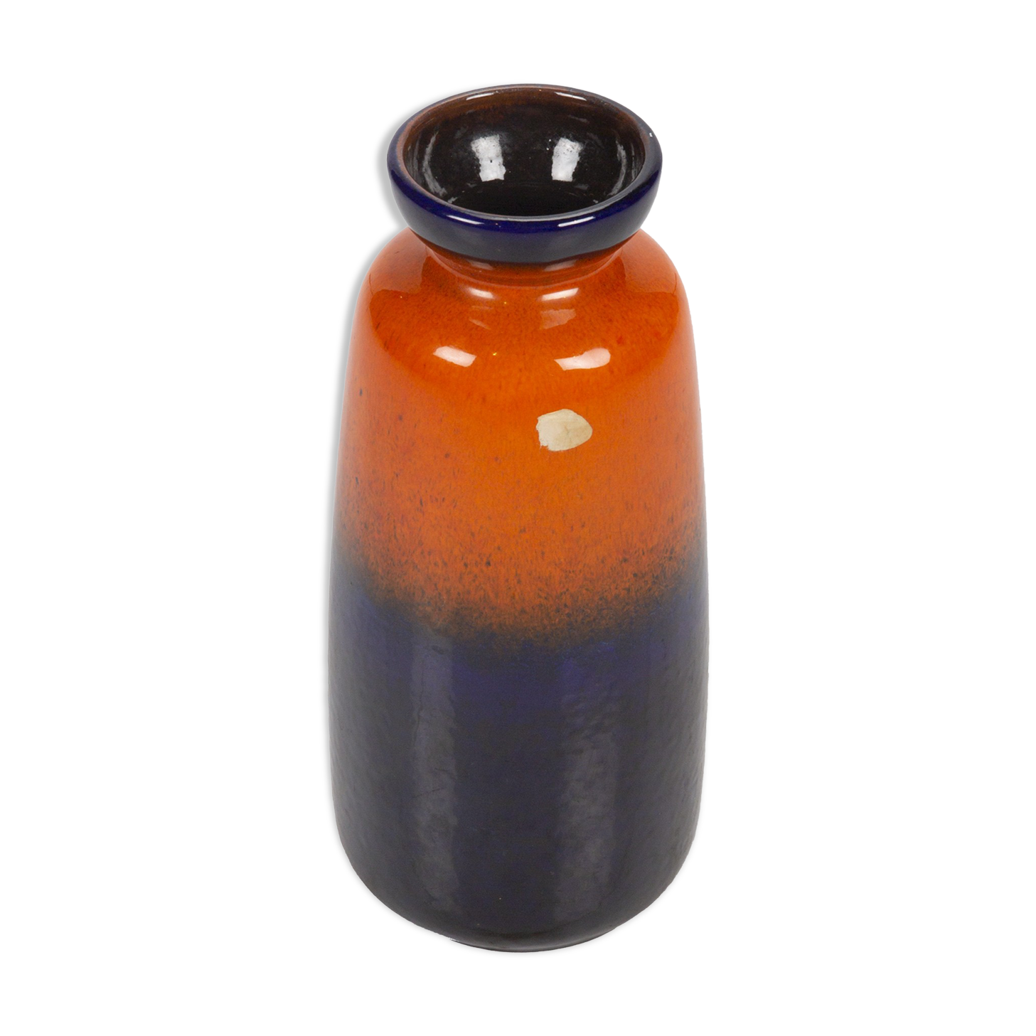 Orange and blue vase