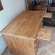 American flat desk with vintage coffered boxes