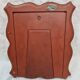Pair of wall frame art deco pink carved mirror