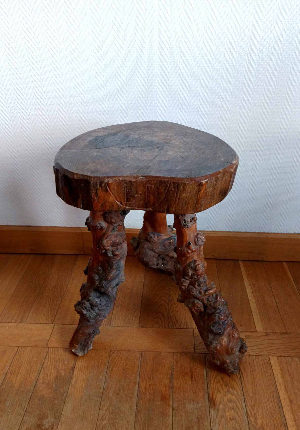 Brutalist vine stock stool