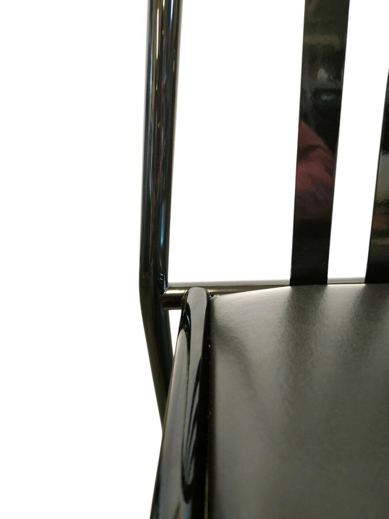 6 Chairs Design by Robert Mallet-Stevens (design from 1930) Production Pallucco Rome On License Ecart