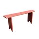 Banc ancien en bois peint en rouge