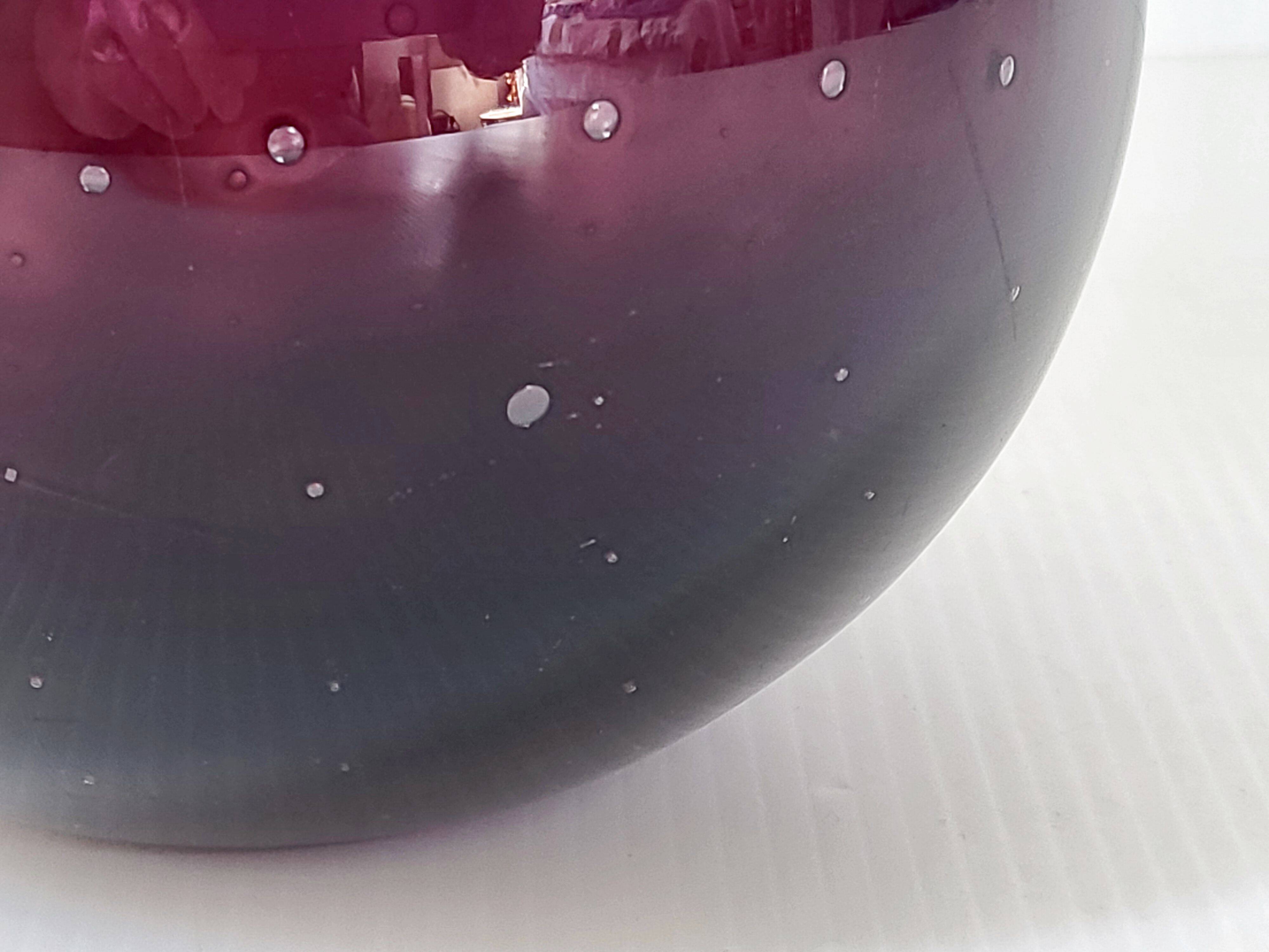 Vintage Murano glass ball vase 1960