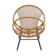 Rohe Noordwolde rattan lounge chair, The Netherlands 1950's