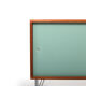 Heinrich Roepstorff Teak and Colored Doors Sideboard 1950s