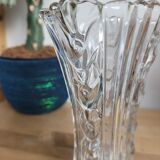 Molded glass vase