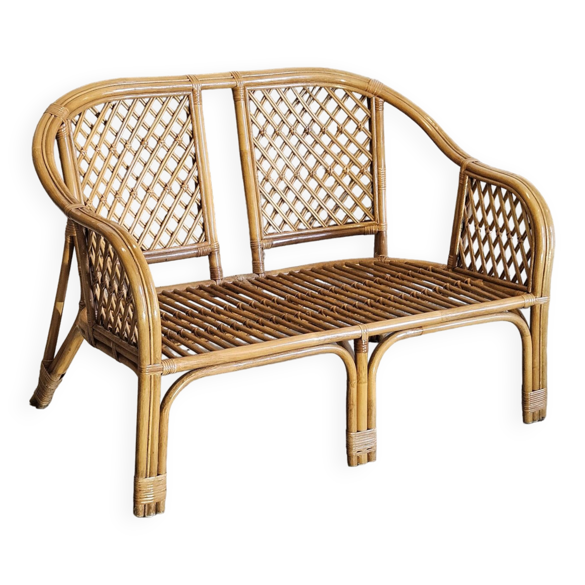 Italian wicker sofa