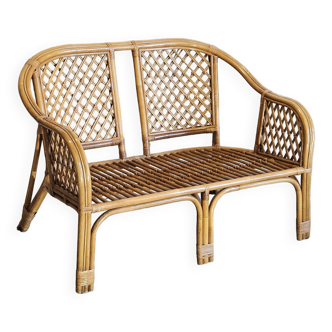 Italian wicker sofa