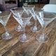 Lot of 6 vintage champagne glasses in conical drinking glass