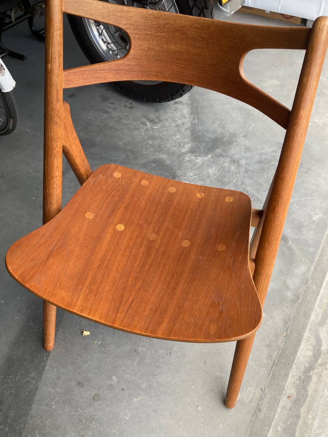 Chaises CH29 Sawbuck par Hans Wegner pour Carl Hansen & Son. Lot de 4