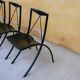Chair by Cattelan Italia folding vintage leather and metal