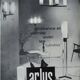 Pair of sculpted lacquered bronze wall lights, Arlus