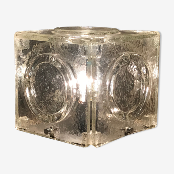 Albano poli luminous cube for poliarte, italy 1968