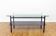 Vintage glass and metal coffee table 1970