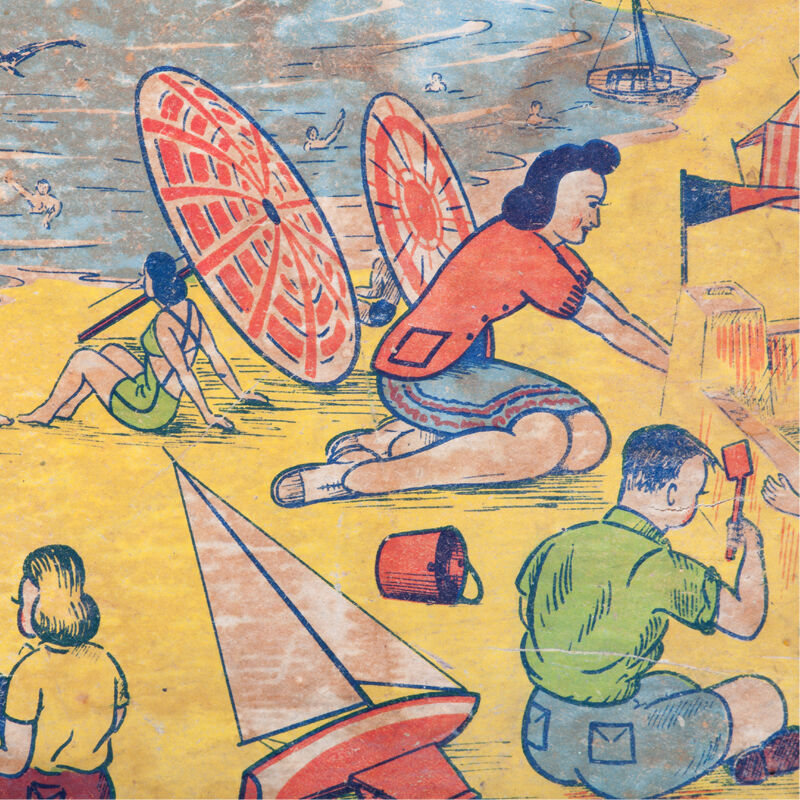 Set of 35 cubic wooden by MFR