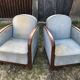 Duo de fauteuils club vintage