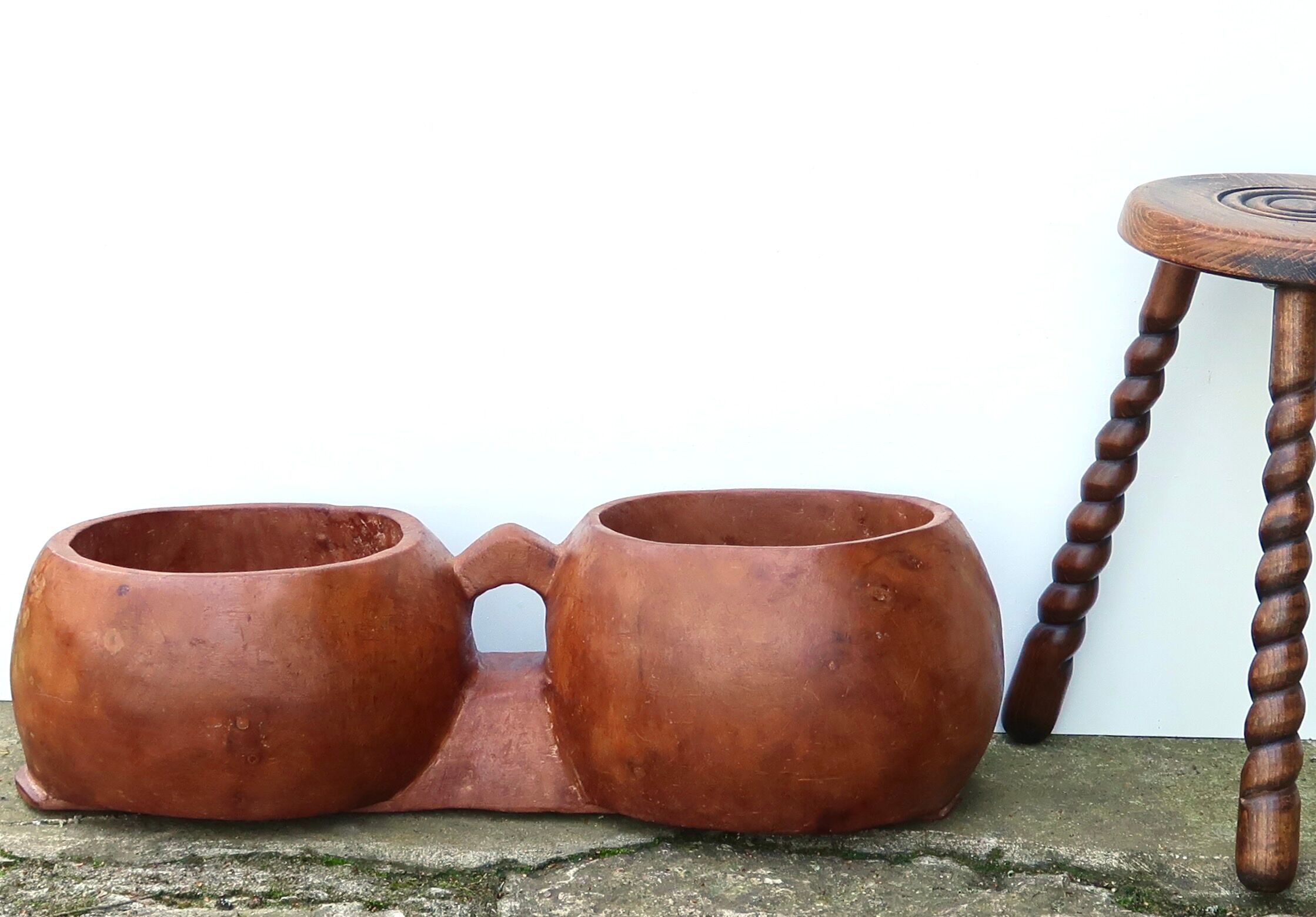 Ethnic wooden gardener 70s