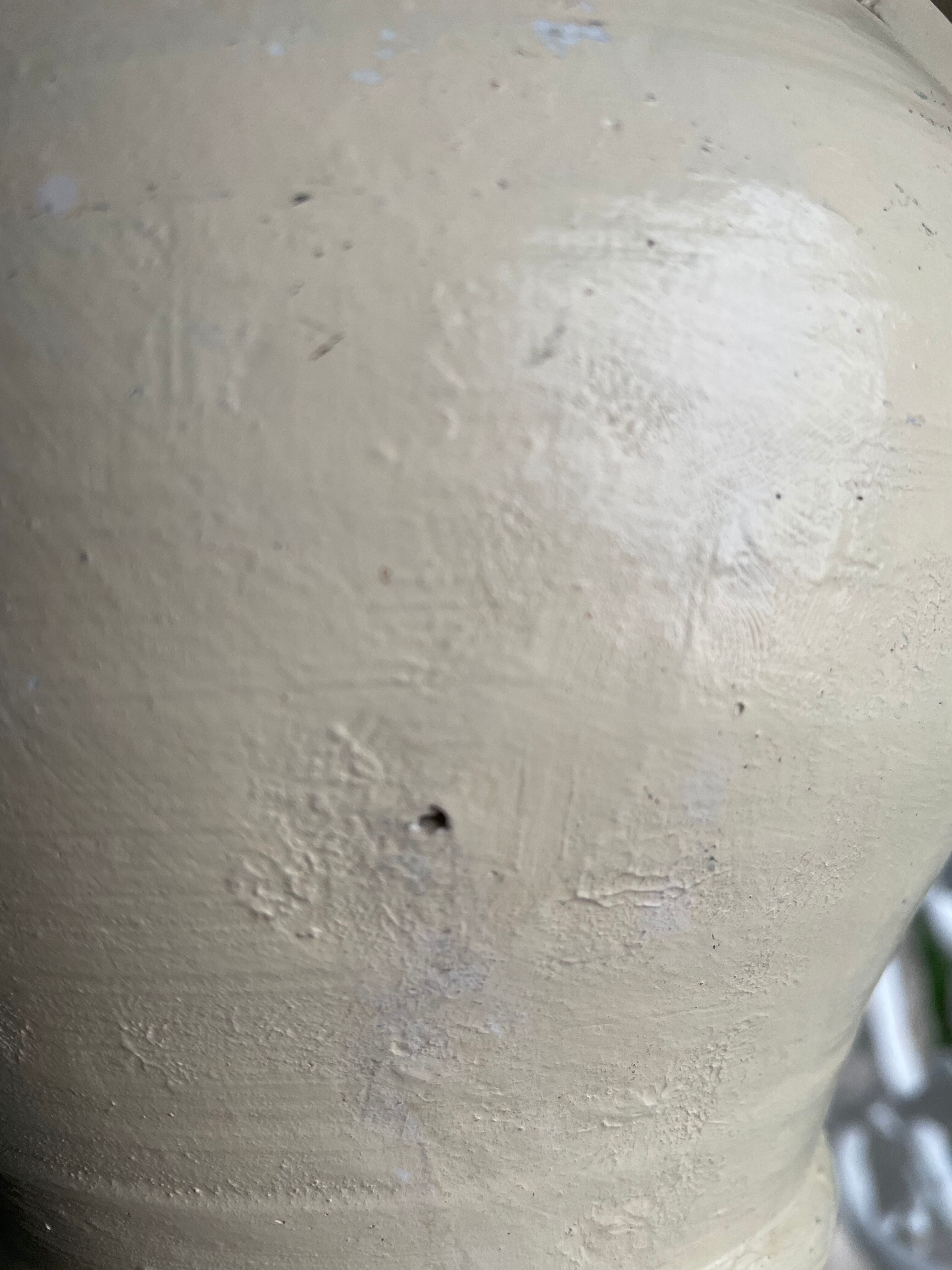 Terracotta amphora vase