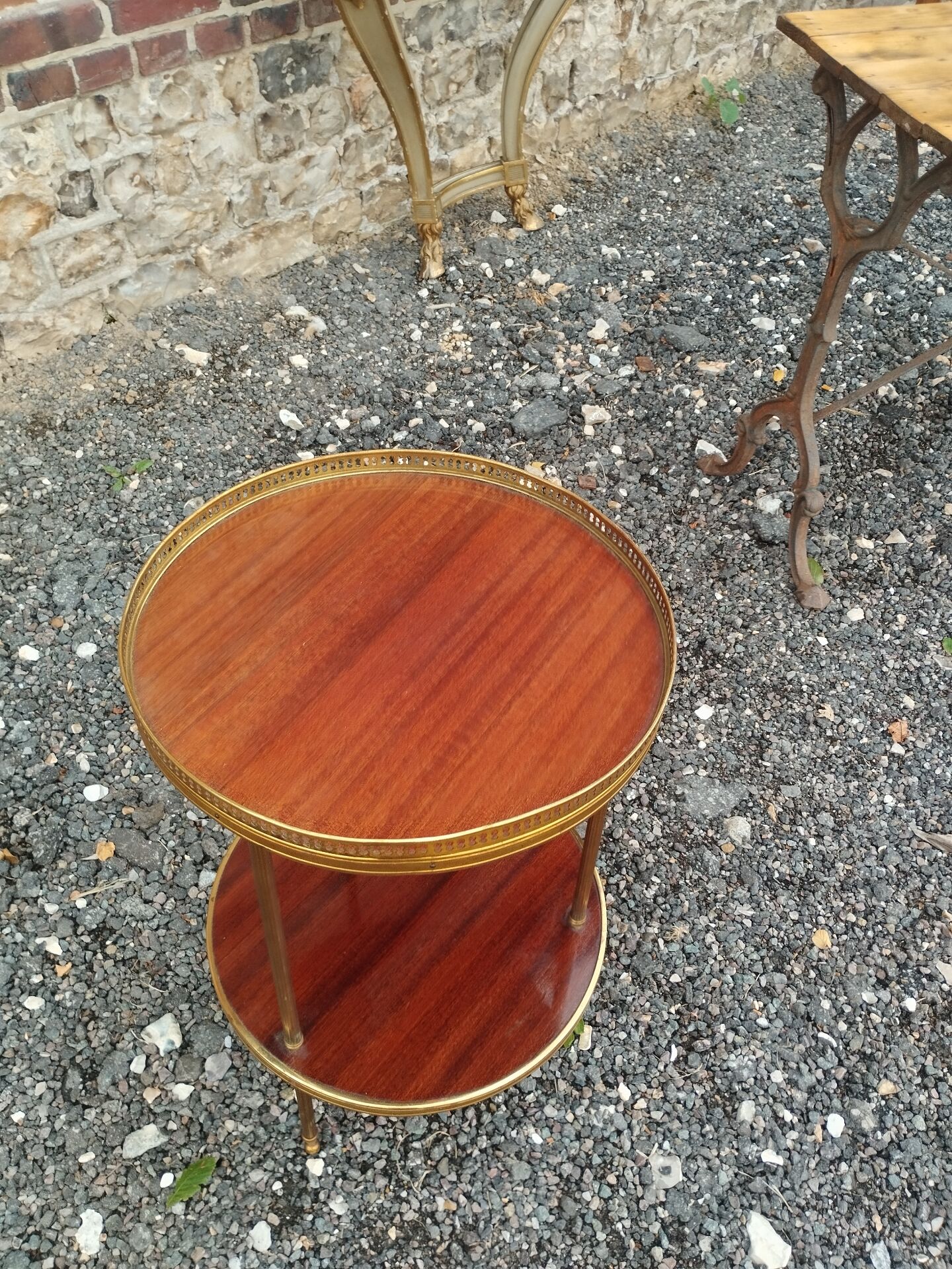 Antique bedside table in Louis XVI style