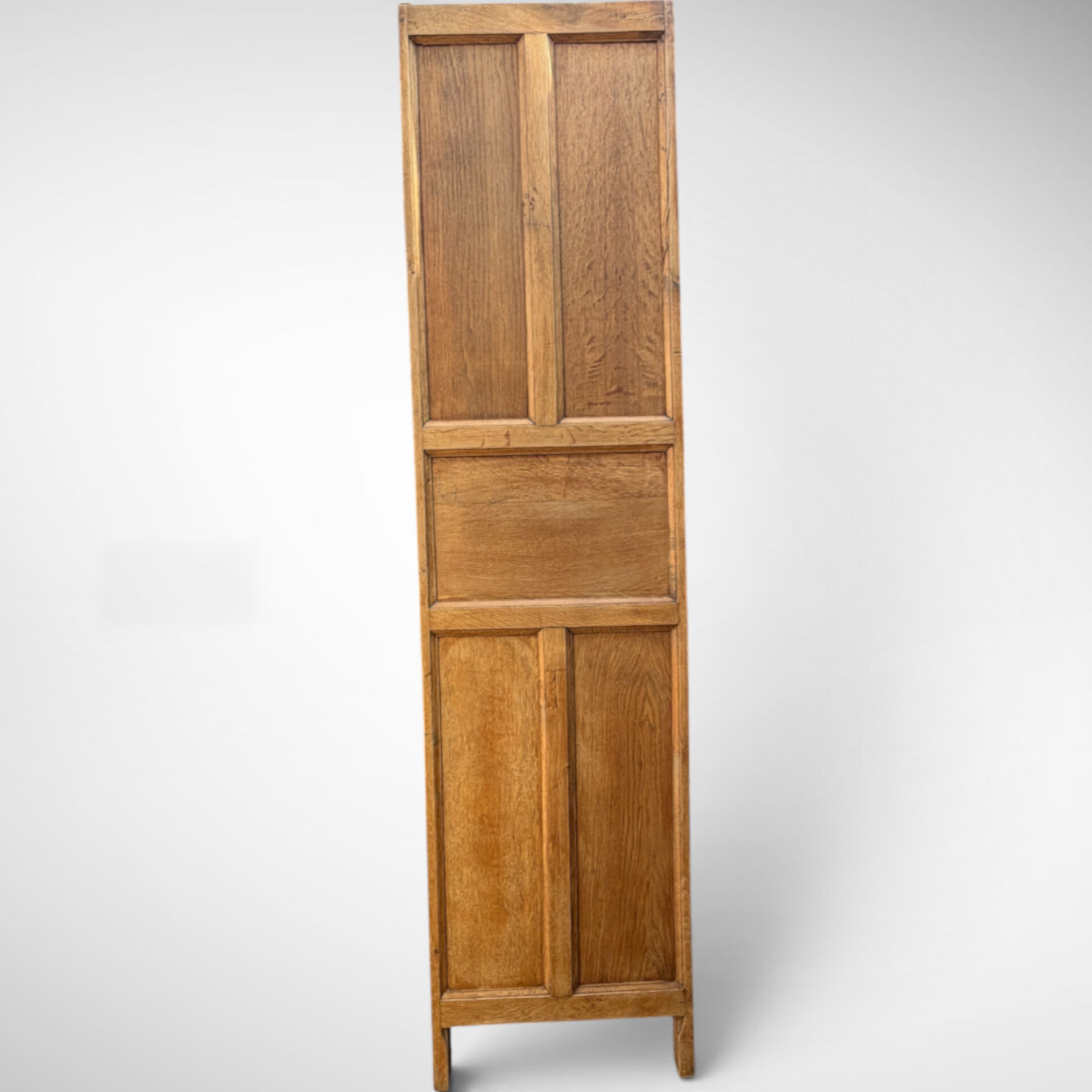 Parisian Art Deco wardrobe in raw oak, renovated.
